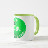 Tomatengebratene grüne Tomaten niedlichen Sommer Tasse (VorderseiteRechts)