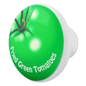 Tomatengebratene grüne Tomaten niedlicher Sommer Keramikknauf (Rechts)