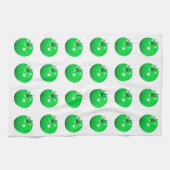 Tomatengebratene grüne Tomaten niedlicher Sommerga Geschirrtuch (Horizontal)