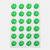 Tomatengebratene grüne Tomaten niedlicher Sommerga Geschirrtuch (Vertikal)