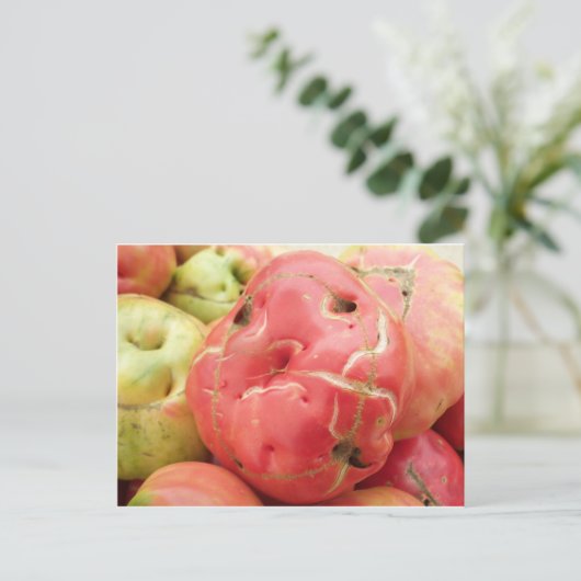 Tomatengesicht Postkarte (Stehend Vorderseite)