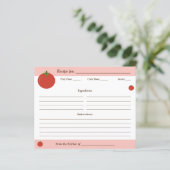 Tomatenkarte (Stehend Vorderseite)