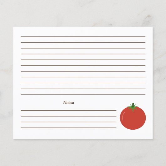 Tomatenkarte (Rückseite)