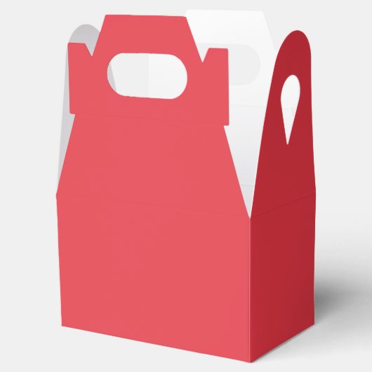 Tomatenkopfbox mit geteiltem Muster (Custom) Geschenkschachtel (Geöffnet)