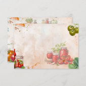 Tomatenkopfkarte Begleitkarte (Vorne/Hinten)