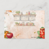 Tomatenkopfkarte Begleitkarte (Rückseite)