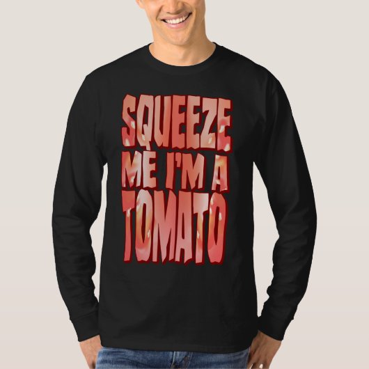 Tomatenkostüm Witziges Halloween Fruchtschneise T-Shirt (Vorderseite)