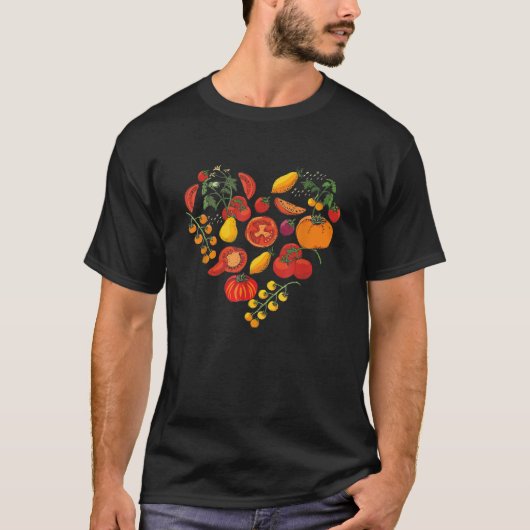 Tomatenliebe Gemüsegärtner Gartenarbeit Tomate T-Shirt (Vorderseite)
