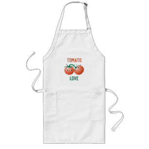 Tomatenliebe mit supersüßem Tomatenpärchen  Lange Schürze