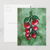 Tomatenliebhaber postkarte (Vorne/Hinten)