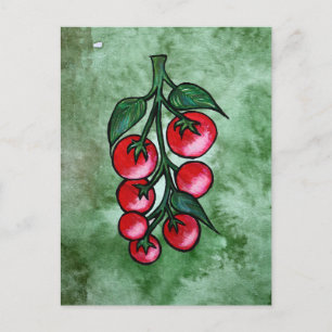 Tomatenliebhaber postkarte