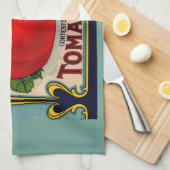 Tomatenmarke Defender der 1910er Jahre Geschirrtuch (Viertel Falte)