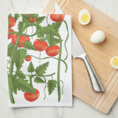 Tomatenmuster Geschirrtuch (Viertel Falte)