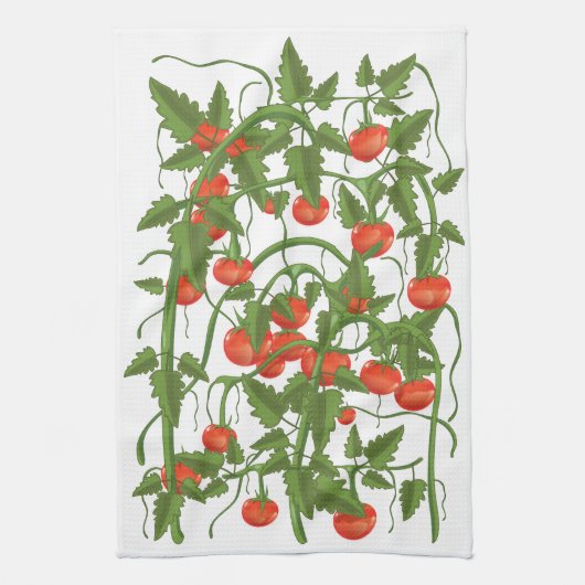Tomatenmuster Geschirrtuch (Vertikal)
