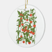Tomatenmuster Keramik Ornament (Links)