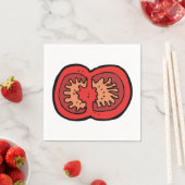 Tomatenpapier Napkins Serviette (Beispiel)