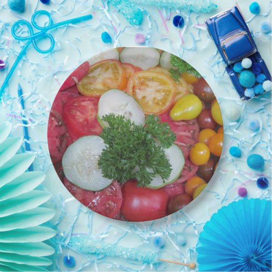 Tomatenpapierplatte Pappteller (Party)