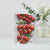 Tomatenpflanzenkarte Postkarte (Stehend Vorderseite)