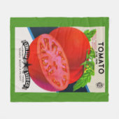 Tomatenprint der 1950er Jahre Fleecedecke (Vorderseite (Horizontal))