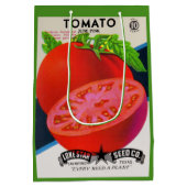 Tomatenprint der 1950er Jahre Mittlere Geschenktüte (Rückseite)