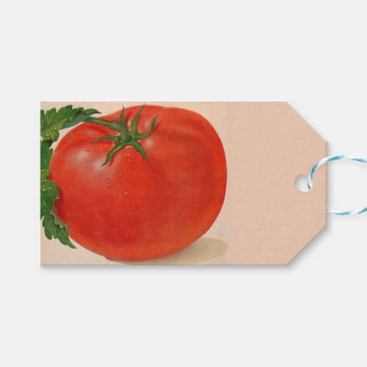 Tomatenprint Geschenkanhänger (Vorderseite (Horizontal))