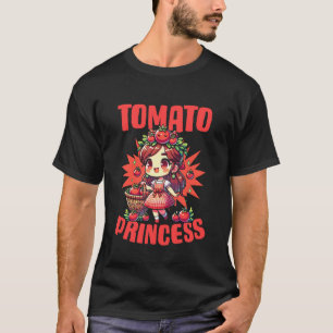 Tomatenprinzessin Obstgarten Veganer Tomatenliebha T-Shirt
