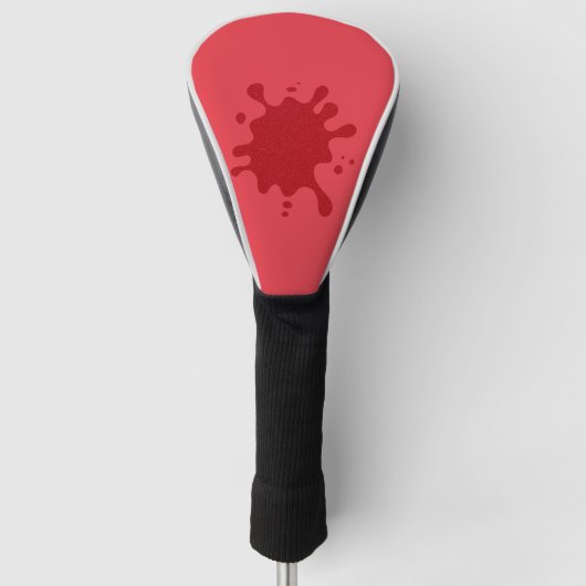 Tomatenrote individuelle Driver-Abdeckung Golf Headcover (Vorderseite)
