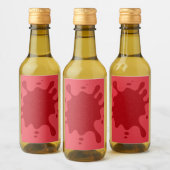 Tomatenroter Splash Custom Bottle Label Weinetikett (Flaschen)
