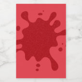 Tomatenroter Splash Custom Bottle Label Weinetikett (Einzelnes Label)