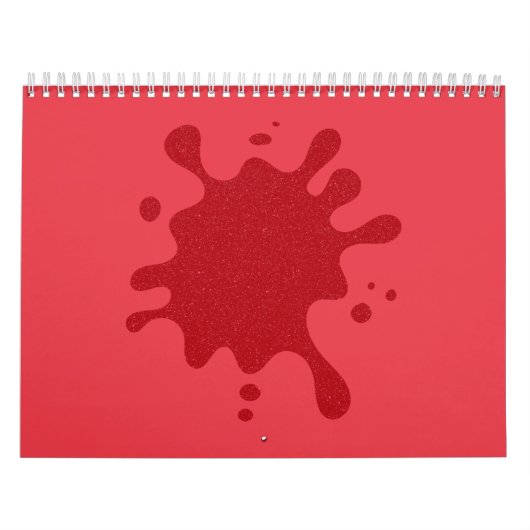 Tomatenroter Splash Custom Wall Calendar Kalender (Titelbild)