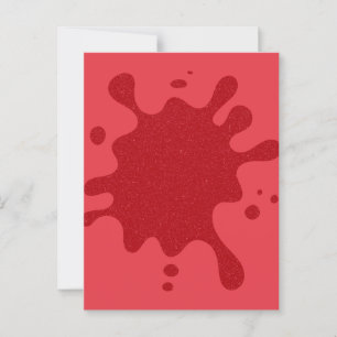 Tomatenroter Splash Semi-Gloss-Postkarte - Anpasse Postkarte