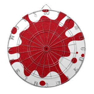 Tomatenroter Spritzeldartboard – Anpassbar Dartscheibe