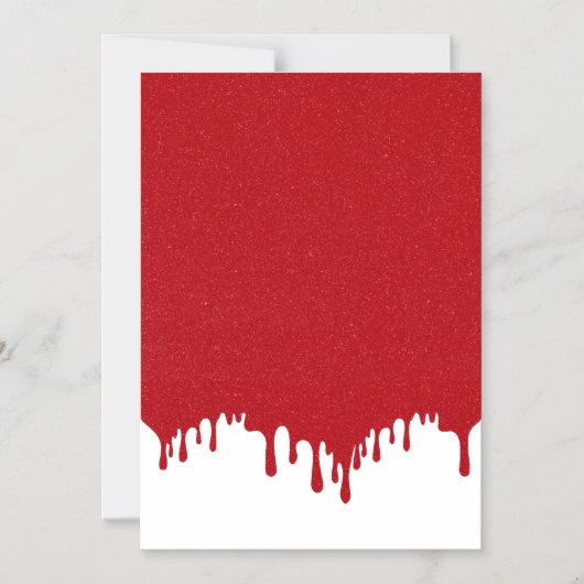 Tomatenroter Tropfen - benutzerdefinierte Magnetka Magneteinladung (Vorderseite)