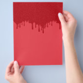Tomatenroter Tropfen Effekt Bulk Flyer - Anpassbar (Hand)