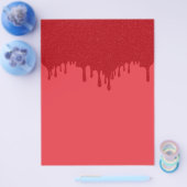 Tomatenroter Tropfen Effekt Bulk Flyer - Anpassbar (Einzeln)