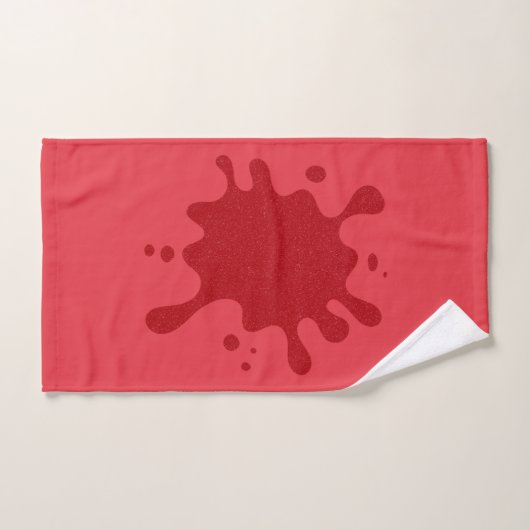 Tomatenrotes Personalisiertes Handtuch (nach Maß) (Handtuch)