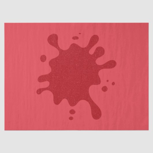 Tomatenrotes Platsches Gewebe Seidenpapier (Vorderseite)