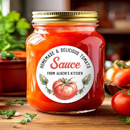 Tomatensaft im Vintagen Stil Runder Aufkleber