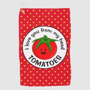 Tomatensalat aus meinem Kopf Golfhandtuch