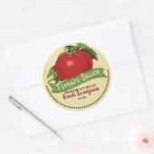 Tomatensalsa personalisiertes Konservenetikett Runder Aufkleber (Umschlag)