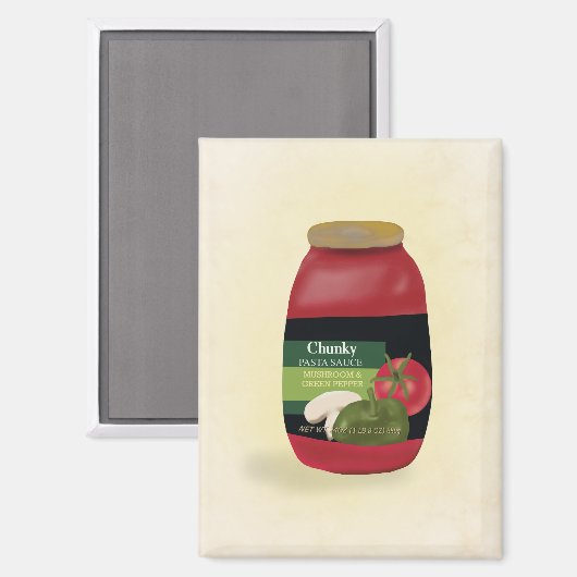 Tomatensauce Magnet (Vorderseite/Rückseite)