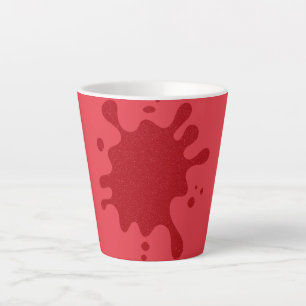 Tomatenscharlachroter Splat-Mug – Editierbares Des Milchtasse