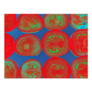 Tomatenscheiben Fotodruck