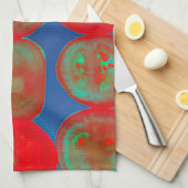 Tomatenscheiben Geschirrtuch (Viertel Falte)