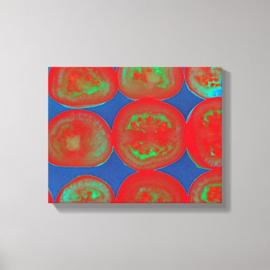 Tomatenscheiben Leinwanddruck (Vorderseite)