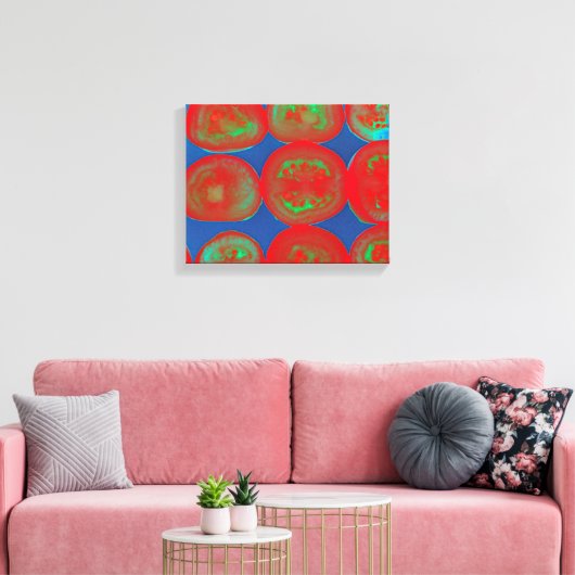 Tomatenscheiben Leinwanddruck (Insitu (Wohnzimmer))