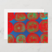 Tomatenscheiben Postkarte (Vorne/Hinten)