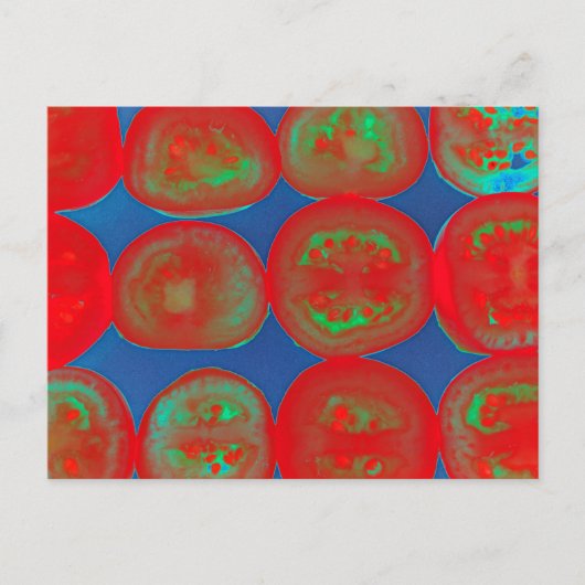 Tomatenscheiben Postkarte (Vorderseite)