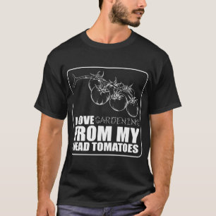 Tomatenscherz aus meinem Kopf Lustige Gemüse-Pun-K T-Shirt