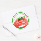 Tomatensoße Salsa Zuhause Konserven Runder Aufkleber (Umschlag)